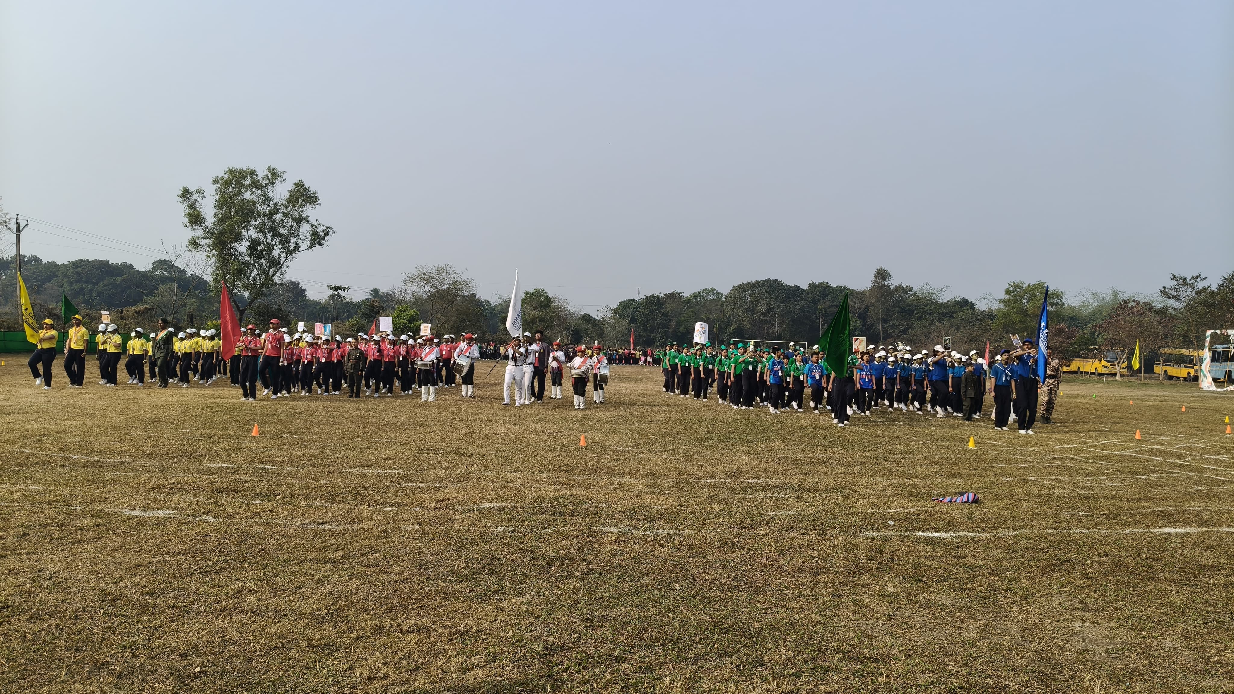 Students participating in sports